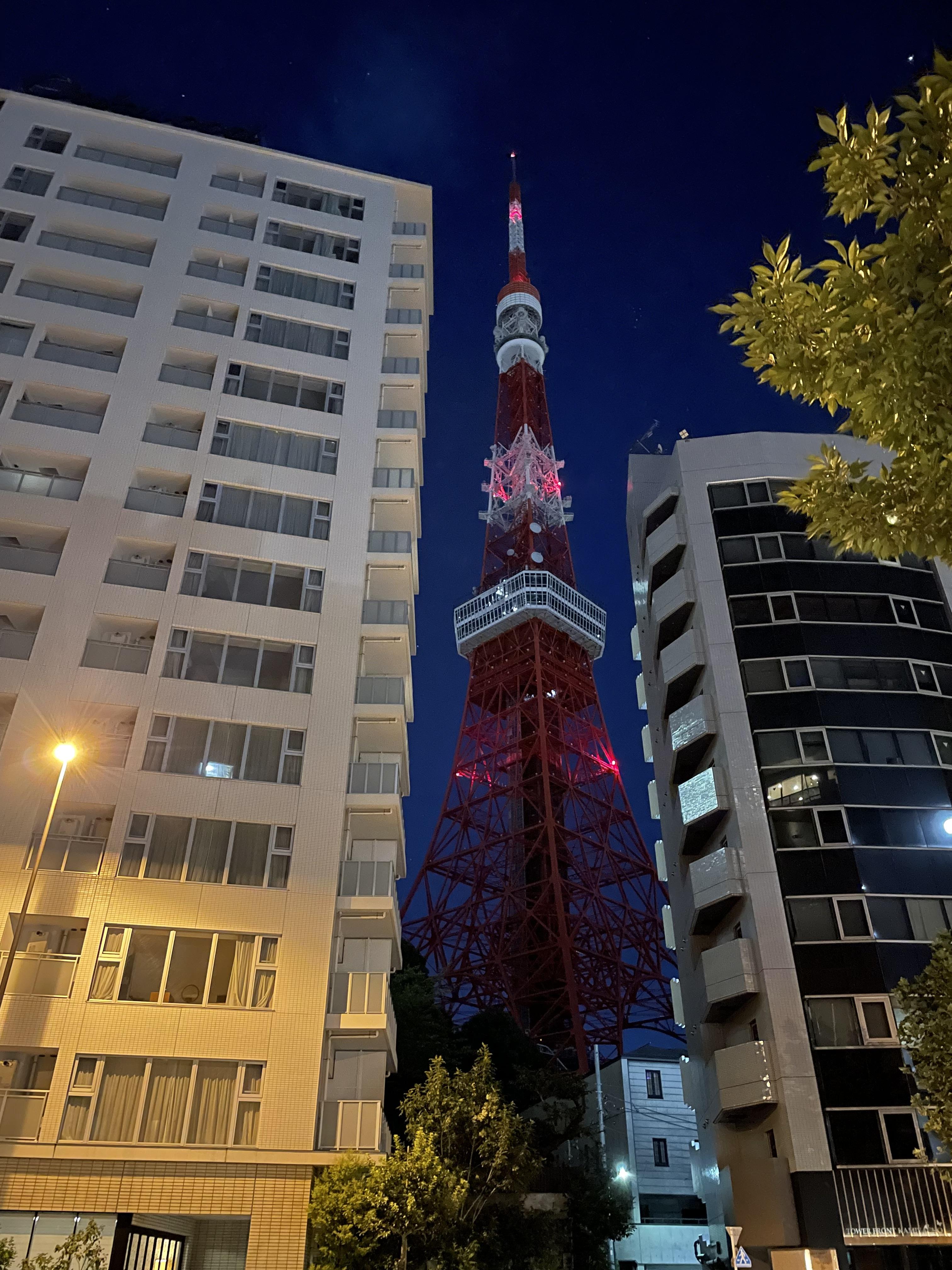 夜の東京タワー